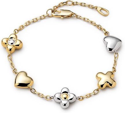 Gold And Silver Charm Bracelet image 1