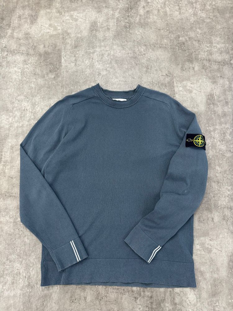 Stone Island Blue Crewneck Sweater
