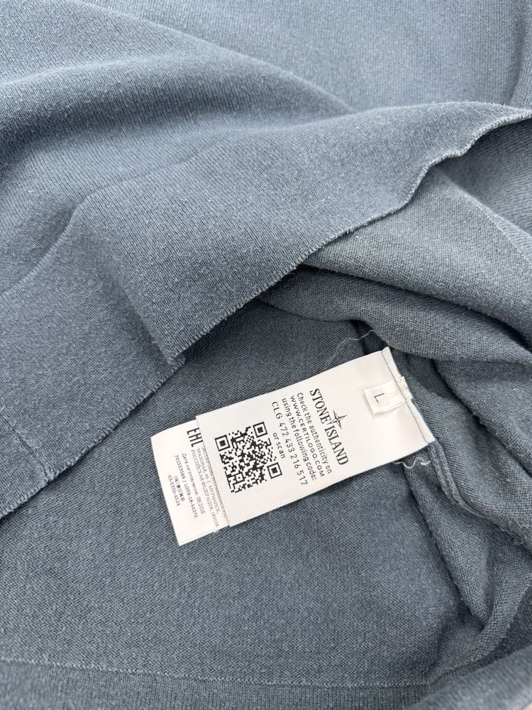 Stone Island Blue Crewneck Sweater image 3