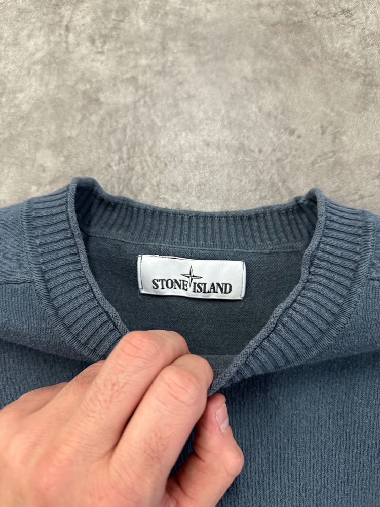 Stone Island Blue Crewneck Sweater image 4