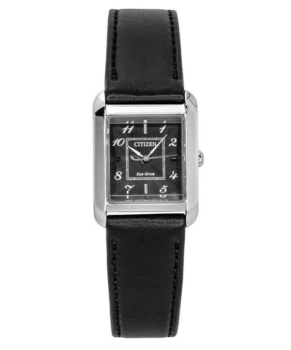 Immagine di Citizen Bianca Leather Strap Black Dial Eco-Drive EW5600-01E Women's Watch 1
