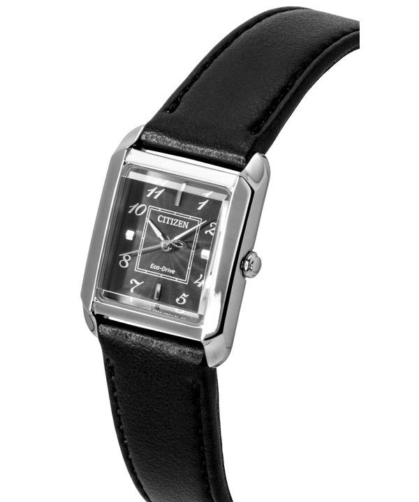 Immagine di Citizen Bianca Leather Strap Black Dial Eco-Drive EW5600-01E Women's Watch 3