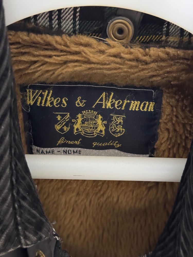Wilkes & Akerman Men'S Waxed Jacket With Removable Fleece Lining Vest obraz 2
