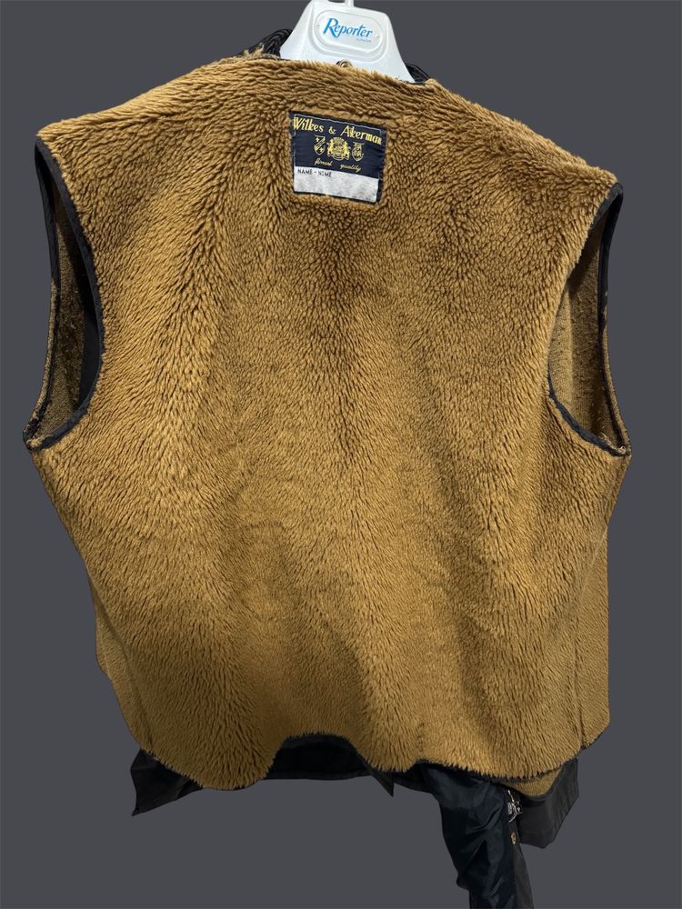 Wilkes & Akerman Men'S Waxed Jacket With Removable Fleece Lining Vest obraz 4