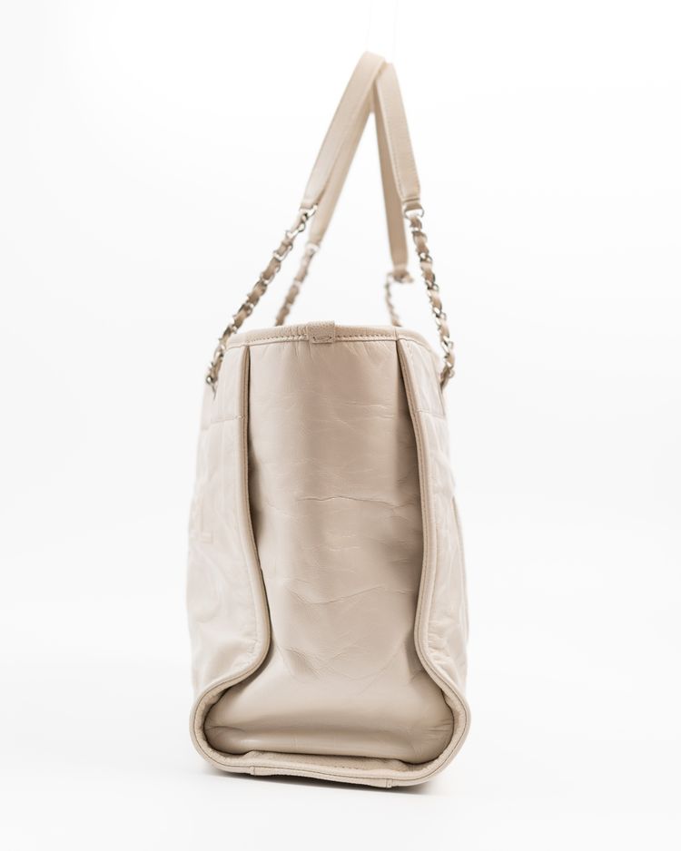 Chanel Borsa Deauville Pelle Beige — Pre-owned Autentica image 7