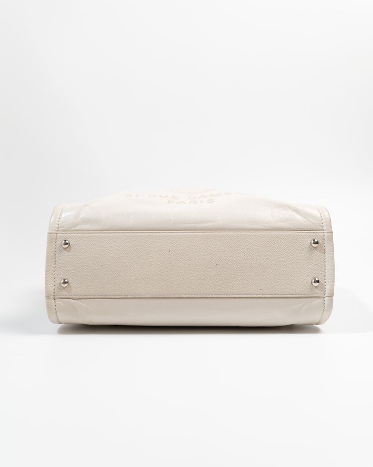 Chanel Borsa Deauville Pelle Beige — Pre-owned Autentica image 6