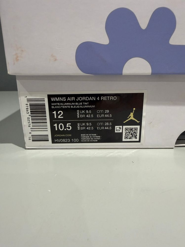 Jordan 4 Retro Forget Me Not UK 9.5 image 6