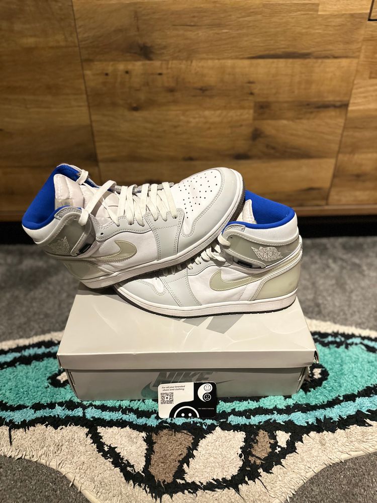 Jordan 1 Retro High “Zoom White Racer Blue” U.K. 9.5 obraz 2