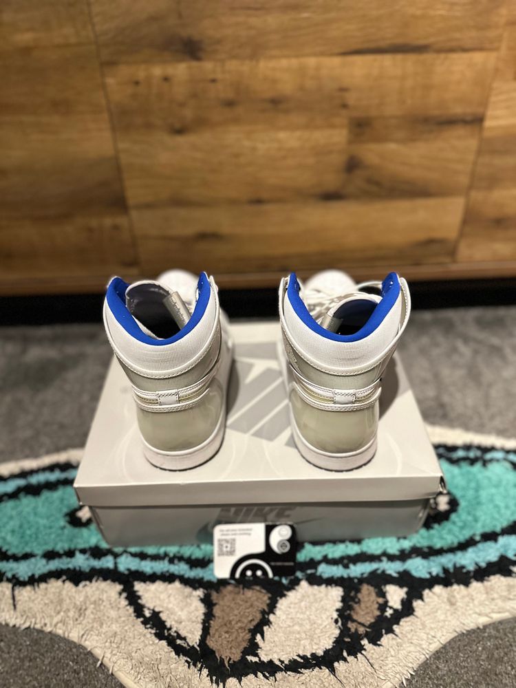 Jordan 1 Retro High “Zoom White Racer Blue” U.K. 9.5 obraz 7