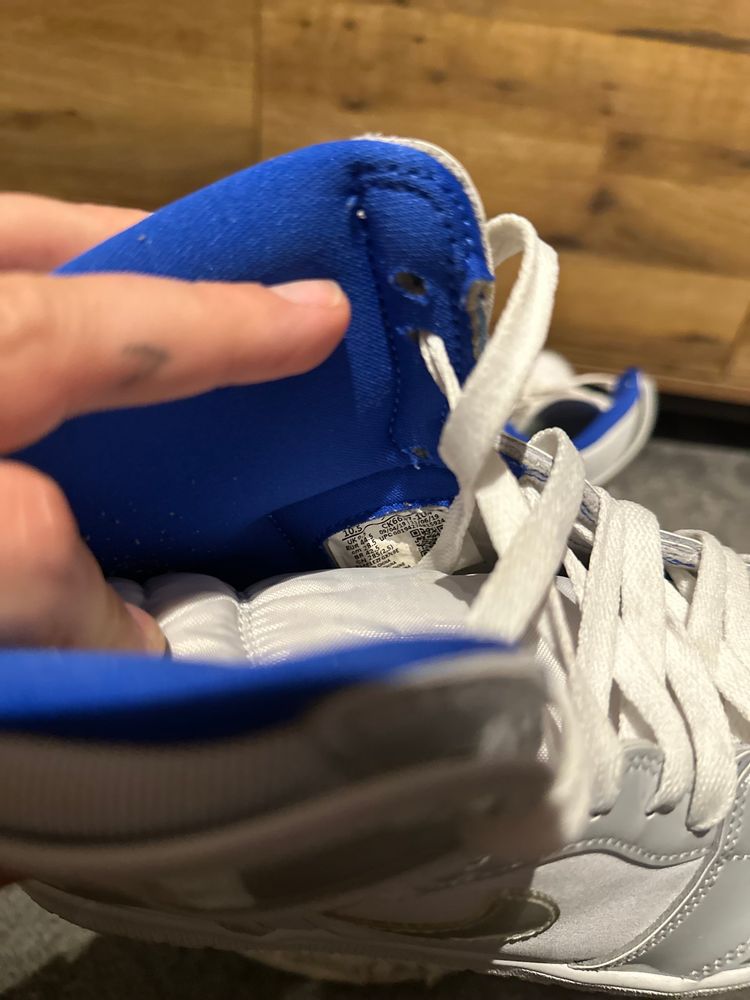 Jordan 1 Retro High “Zoom White Racer Blue” U.K. 9.5 obraz 8