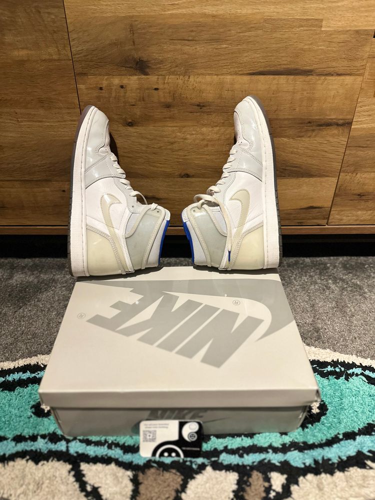 Jordan 1 Retro High “Zoom White Racer Blue” U.K. 9.5 obraz 6