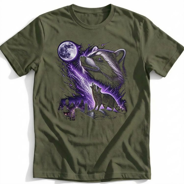 Raccoon Calling T-Shirt US image 5
