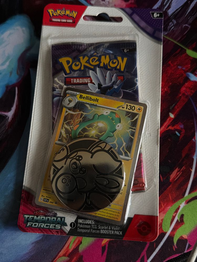 Pokémon Trading Card Game Booster Pack With Bellibolt Card And Coin