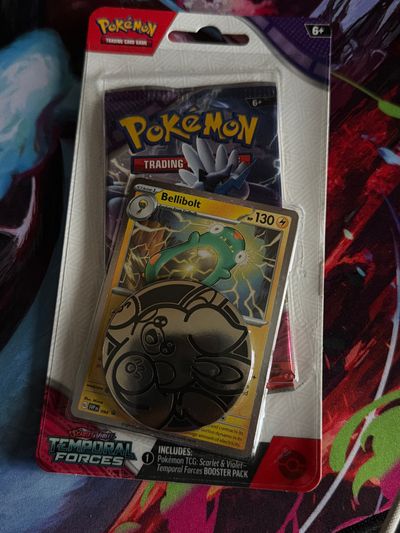 Pokémon Trading Card Game Booster Pack With Bellibolt Card And Coin