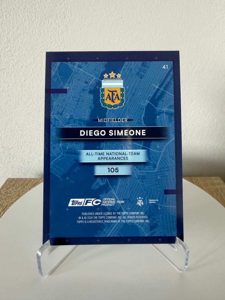 Immagine di Topps Argentyna Team Set 2026 - Diego Simeone 2