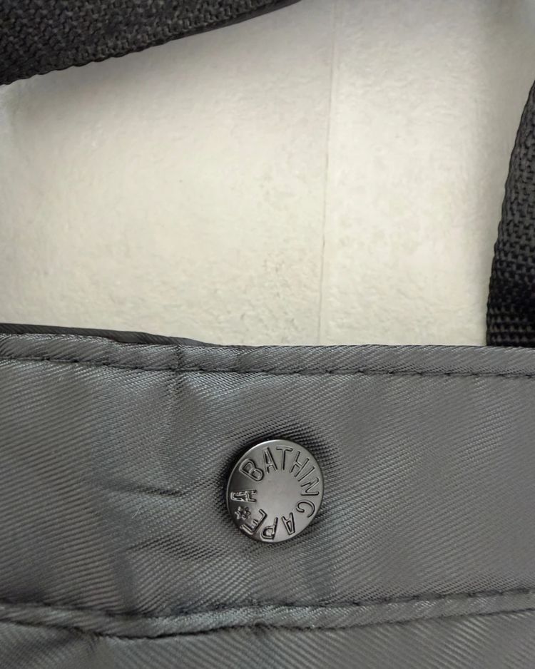 BAPE Black Nylon Tote Bag - (NEW) image 3