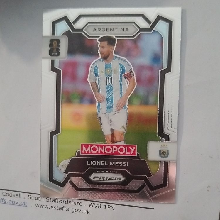 Panini Panini Prizm Monopoly Lionel Messi Football Card product image