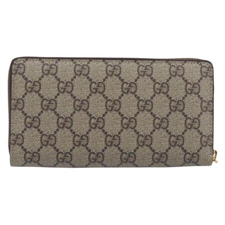 GUCCI GG Supreme BNF Collaboration Wallet PVC Beige Gold 701060 Auth 210620M - Jerrillo image 3