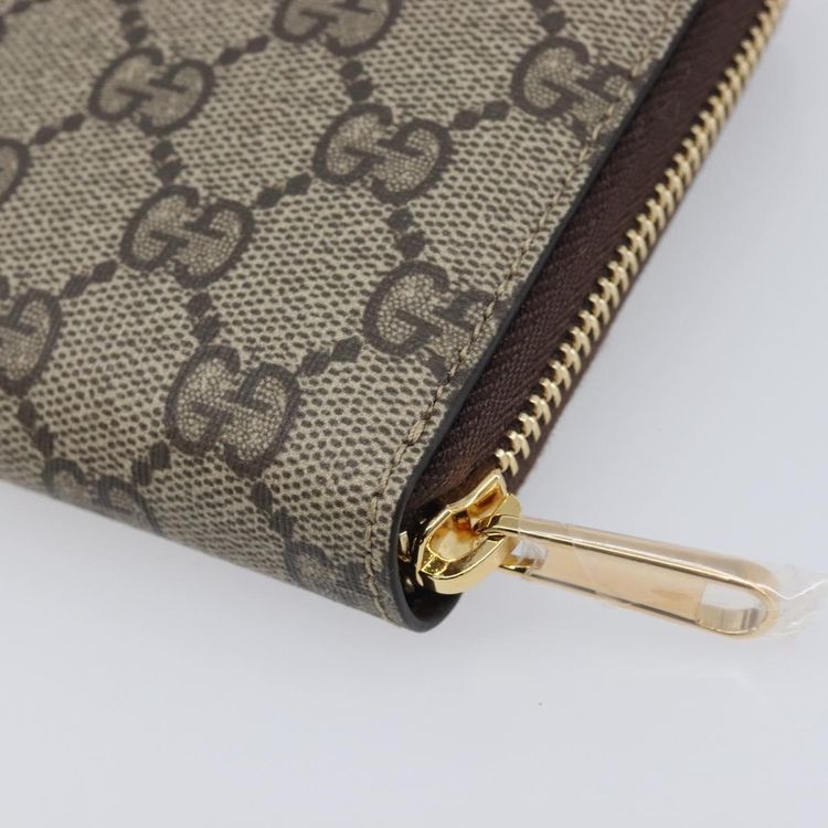 GUCCI GG Supreme BNF Collaboration Wallet PVC Beige Gold 701060 Auth 210620M - Jerrillo image 10