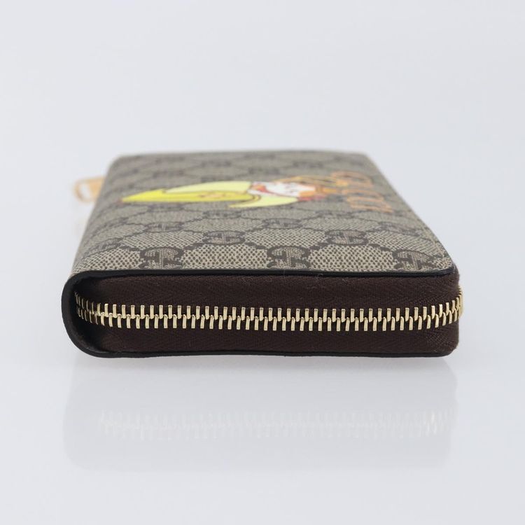 GUCCI GG Supreme BNF Collaboration Wallet PVC Beige Gold 701060 Auth 210620M - Jerrillo image 4