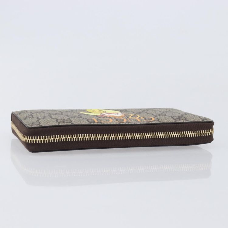 GUCCI GG Supreme BNF Collaboration Wallet PVC Beige Gold 701060 Auth 210620M - Jerrillo image 6