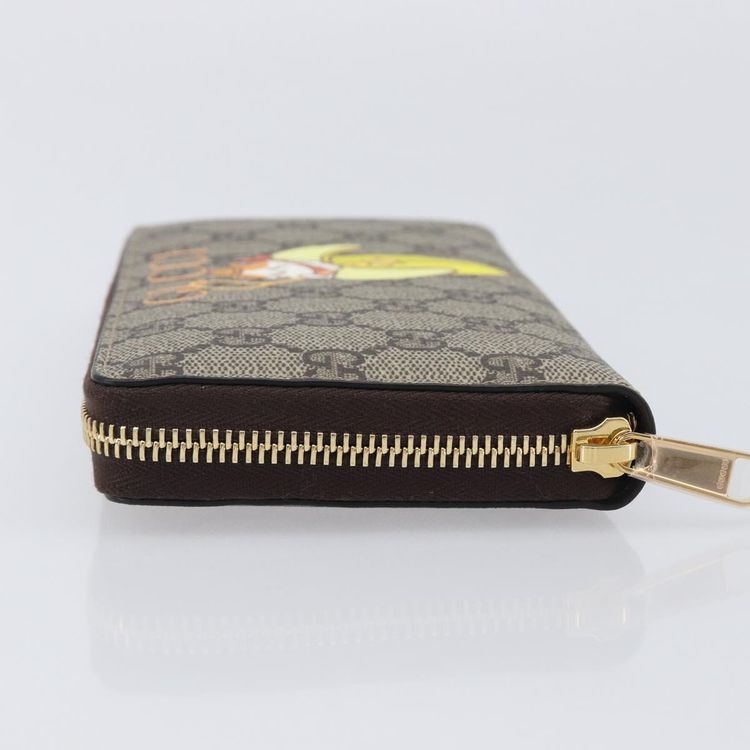 GUCCI GG Supreme BNF Collaboration Wallet PVC Beige Gold 701060 Auth 210620M - Jerrillo image 5