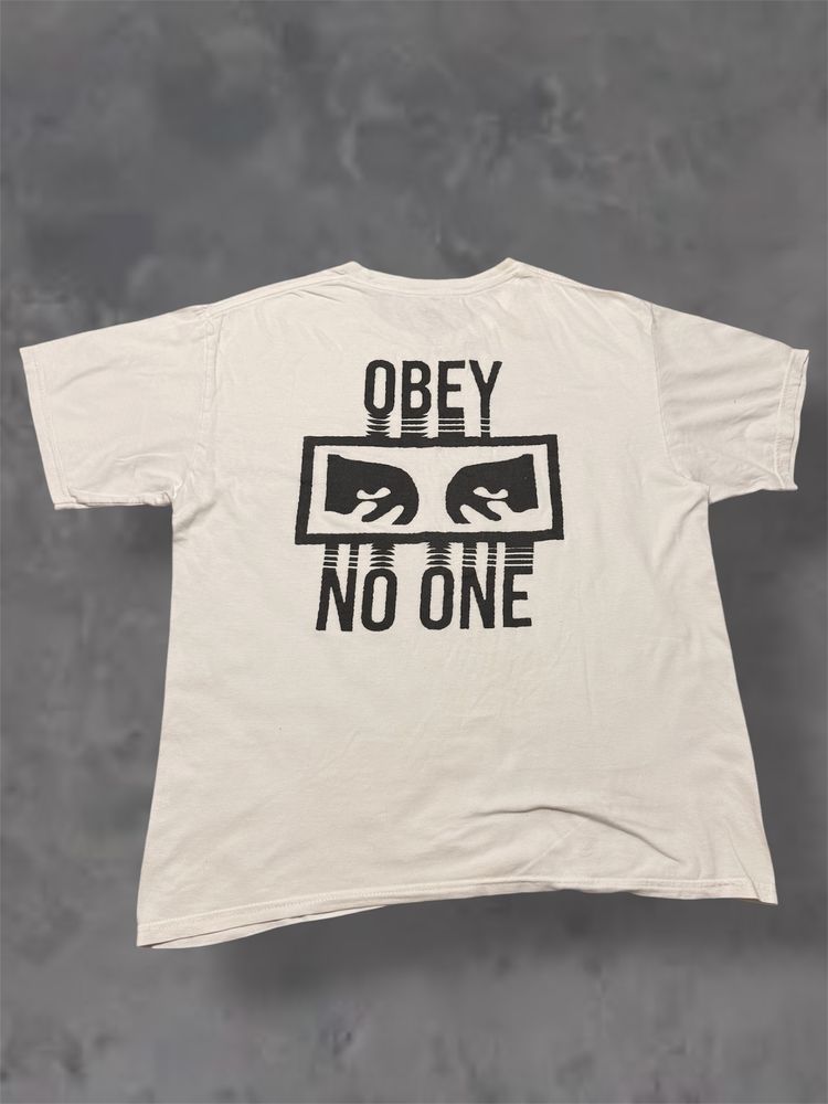 Obey Obey White T-Shirt imagen del producto