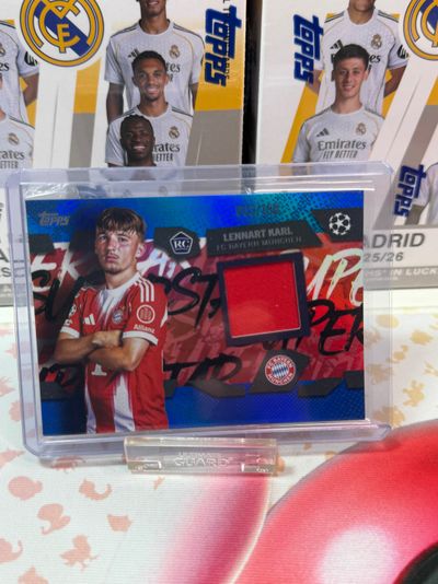 Topps Lennart Karl /150 player worn rc Soccer Trading Card