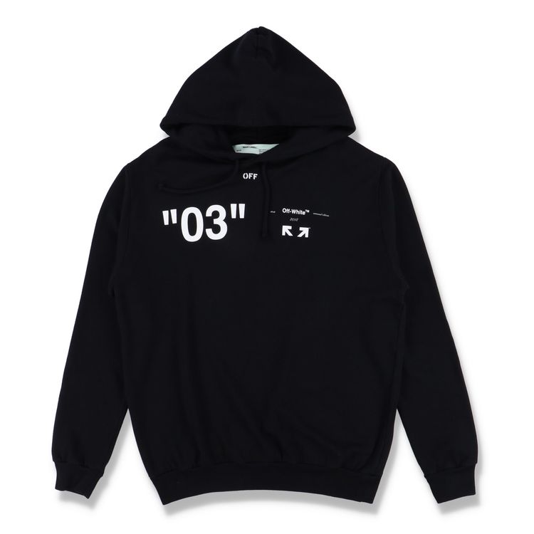 Off-White Black For All Arrows Logo Hoodie