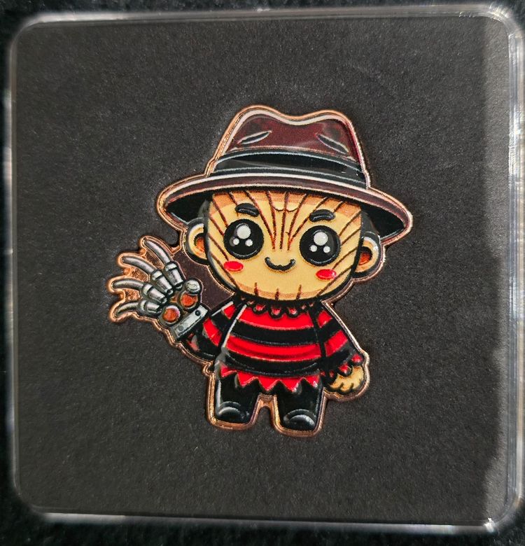 Freddy Krueger  1oz copper bar in capsule image 1