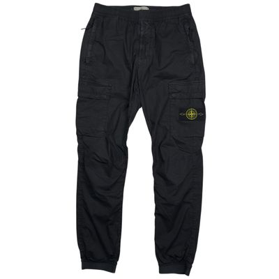 S/S 22 Stone Island Stretch Cotton Cargo Trousers 30 RE-T
