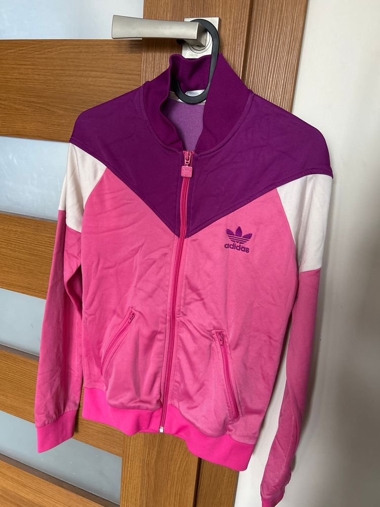 Adidas M 38 Pink And Purple Zip-Up Jacket