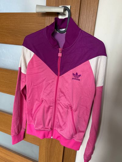 Adidas M 38 Pink And Purple Zip-Up Jacket