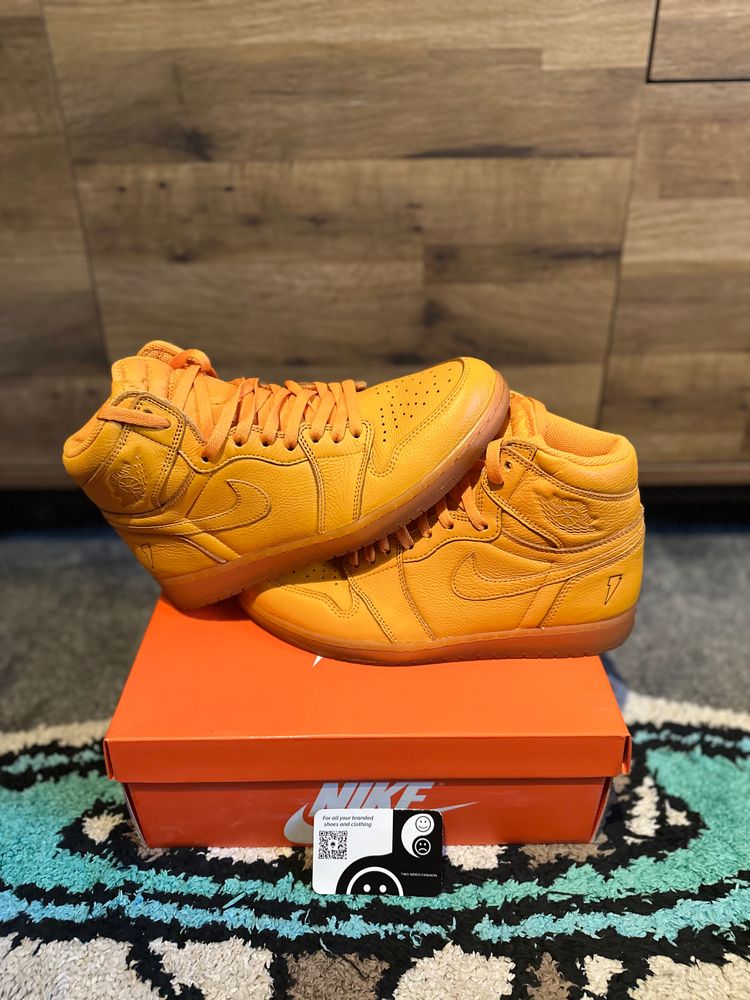 Jordan 1 Retro High “Gatorade Orange Peel” U.K. 8.5 obraz 2
