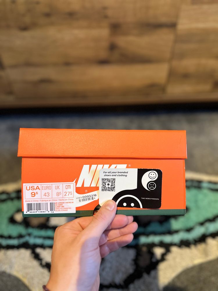 Jordan 1 Retro High “Gatorade Orange Peel” U.K. 8.5 obraz 9