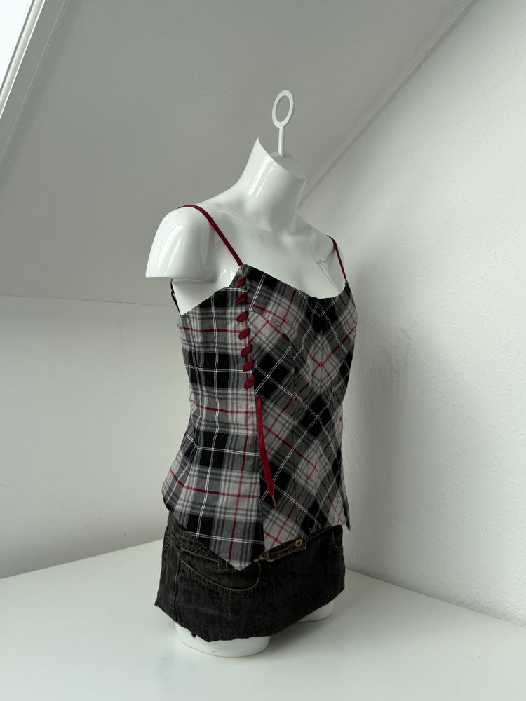 Cop Copine Tartan Corset Top (L) image 10