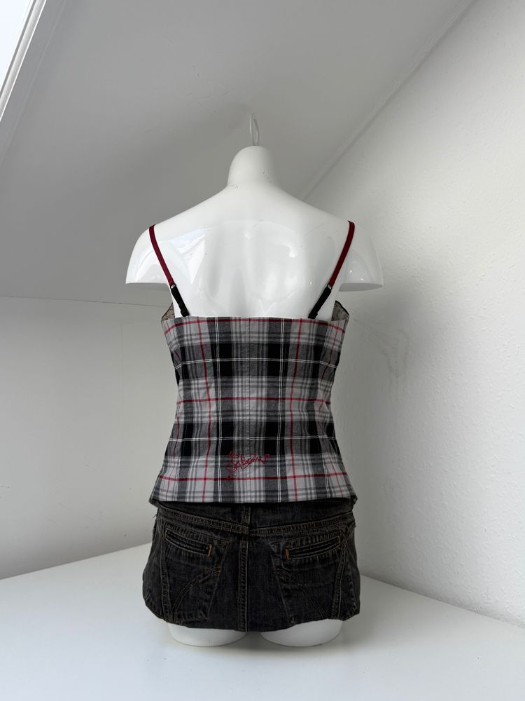 Cop Copine Tartan Corset Top (L) image 8