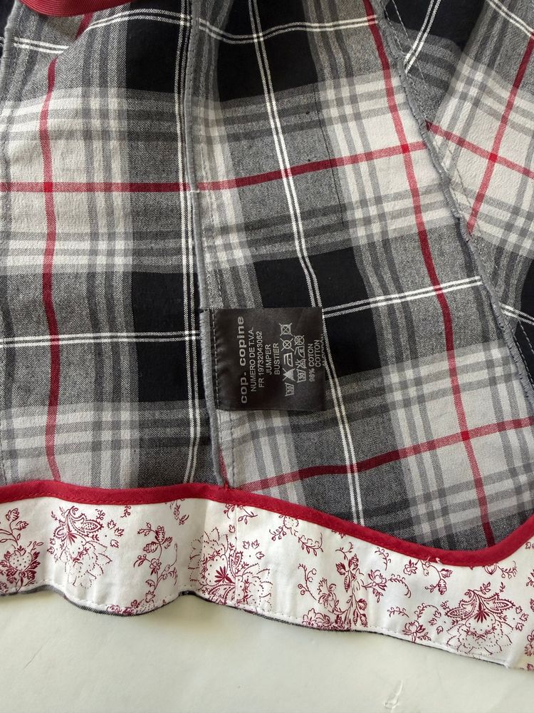 Cop Copine Tartan Corset Top (L) image 5
