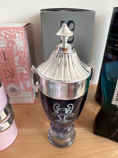 Black And Silver Decorative Bottle