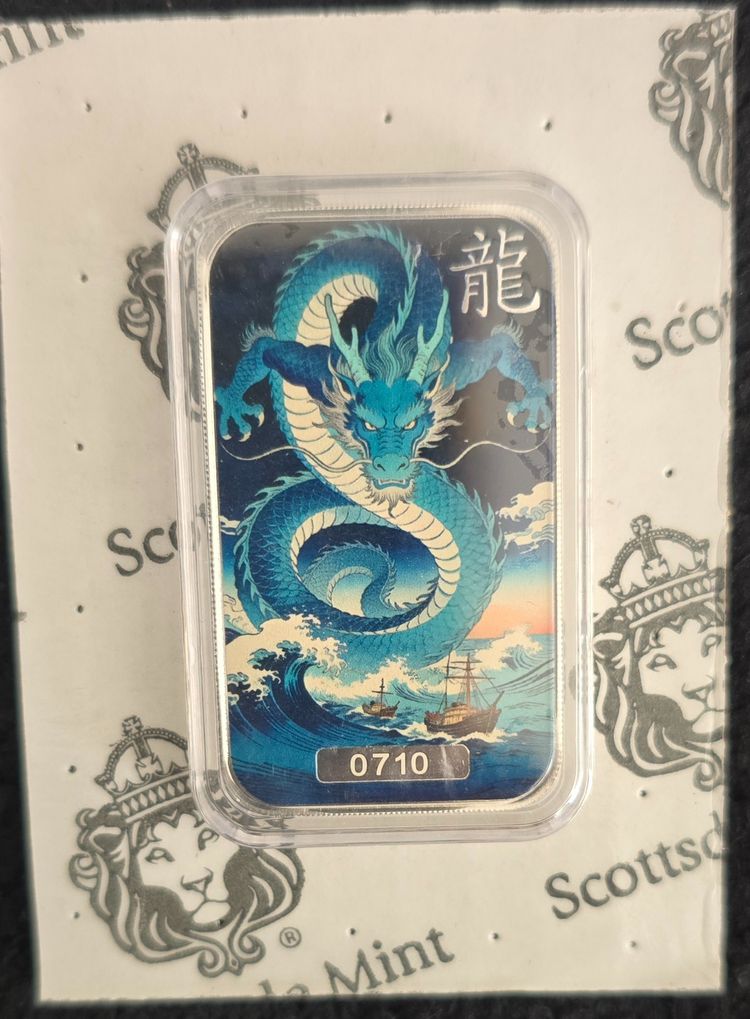 1 oz silver the "Cānghǎi" Boundless Sea dragon