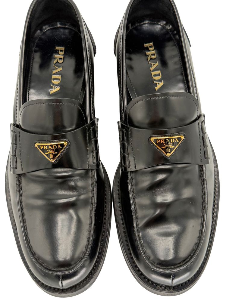 Prada Leather Loafers image 8