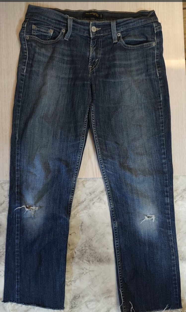 Levi Strauss & Co. Blue Distressed Jeans