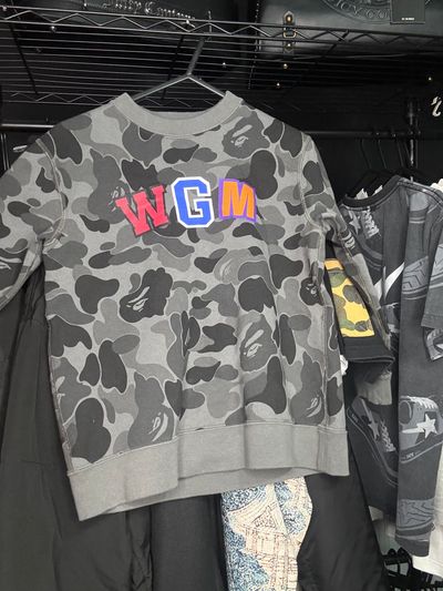 A Bathing Ape. ABC Shark Camo Crewneck sweatshirt