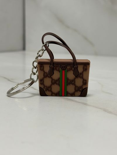 Custom made Gucci Brown Keychain Handbag