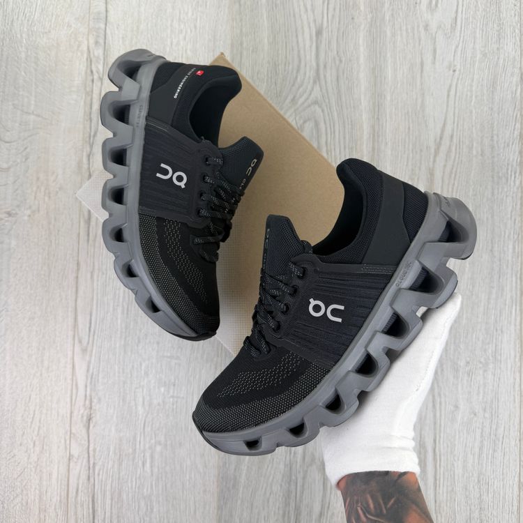 On Running Cloudswift 4 Black & Grey Trainers 3