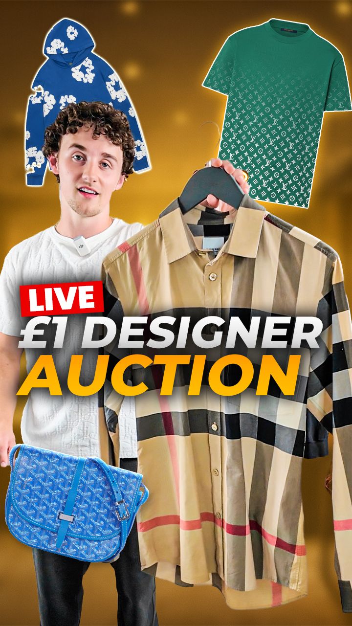 Live Moncler auction: £1 DESIGNER ITEMS ! LV Wallet GIVEAWAY by privilegesupply