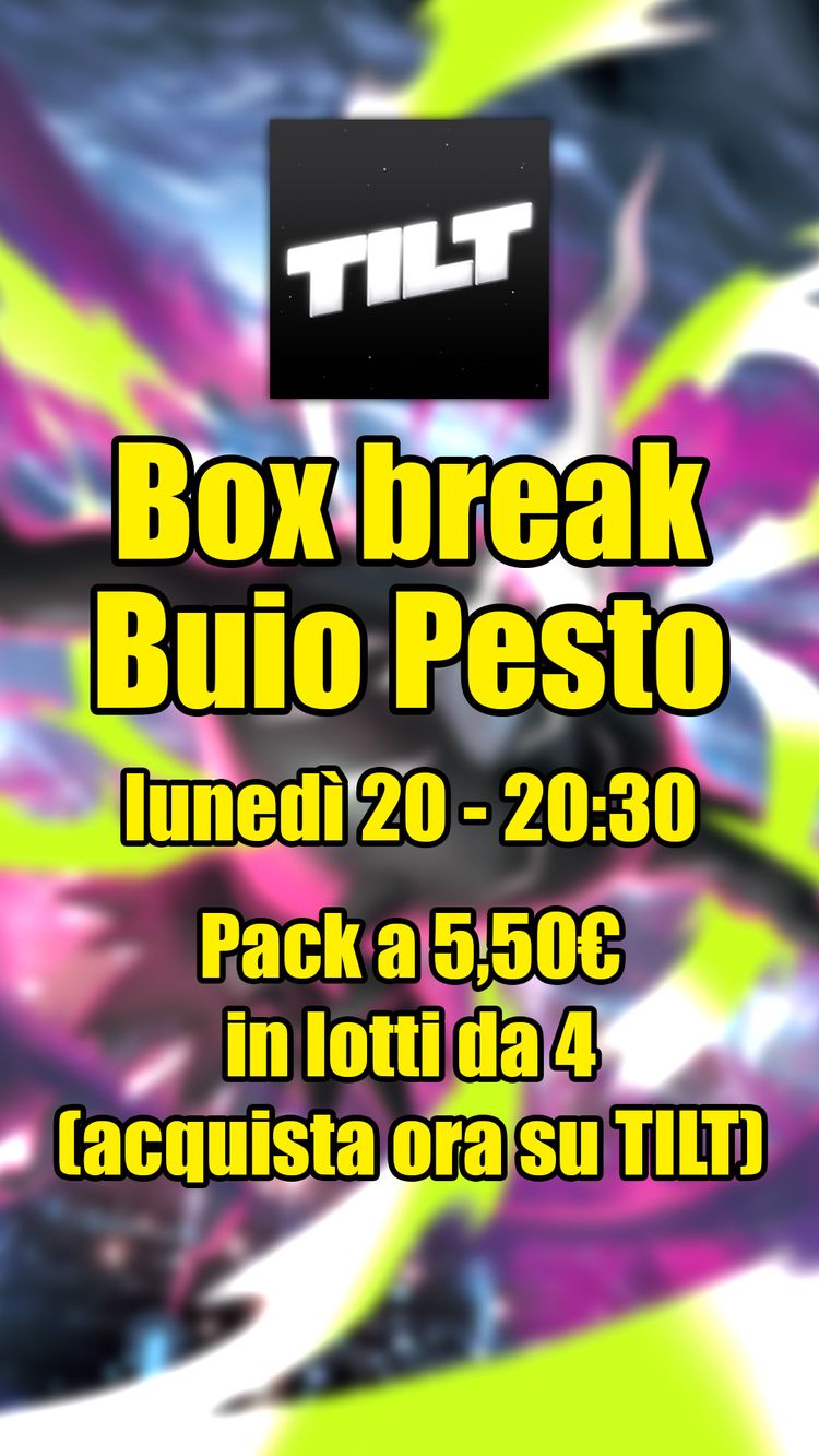 Live auction: BOX BREAK Pokémon - Buio Pesto by makeawishtcg