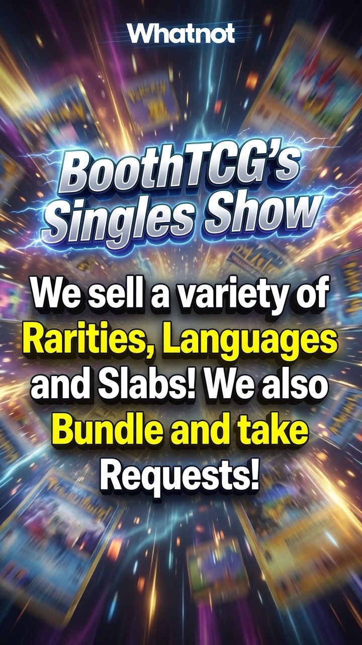 Live Trading Cards auction: Pokemon singles ,Back wall and Slabs by boothtcg