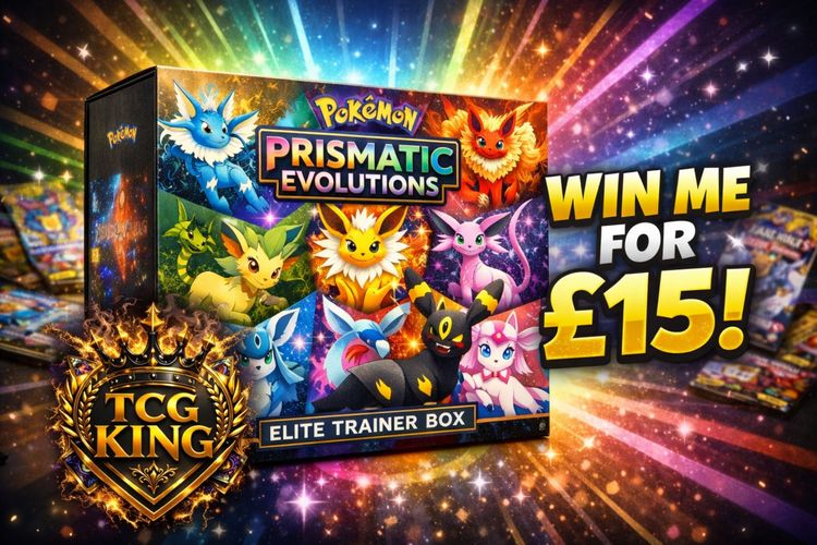 Live Trading Cards auction: Prizzy ETB For £15 😳 SLABS RIPS SINGLES 👑 by tcg.king