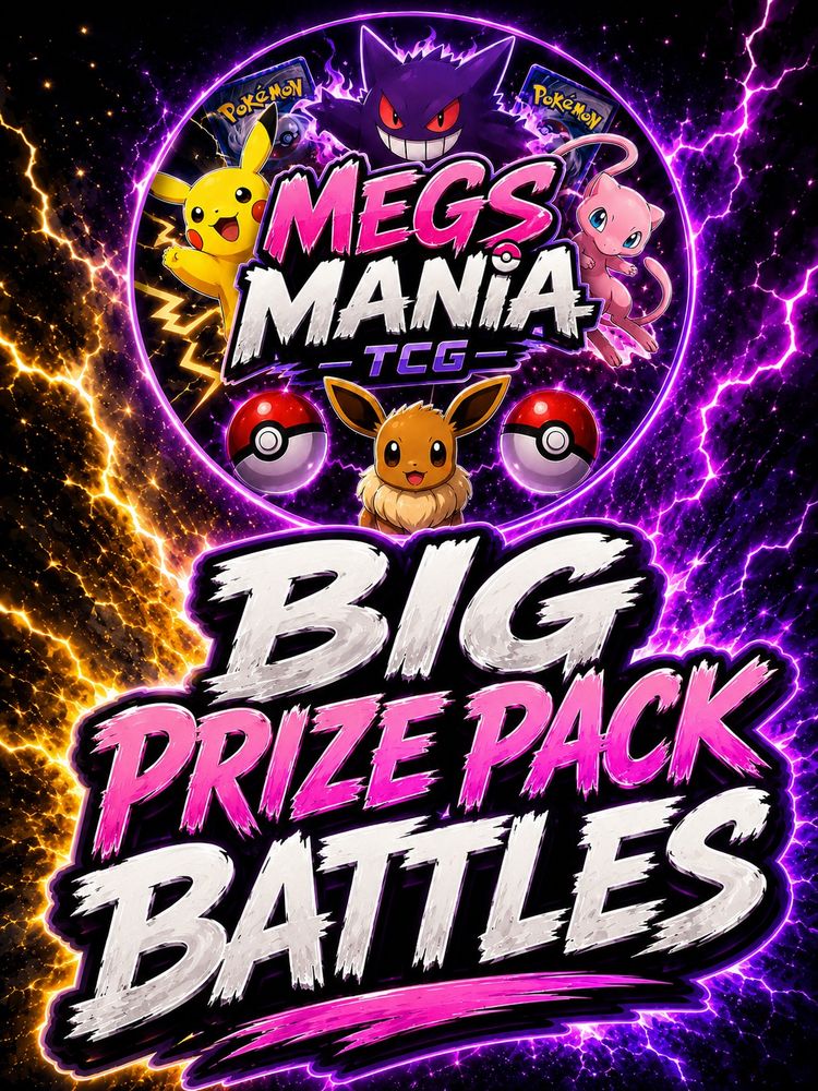 Asta in diretta Carte collezionabili: PACK BATTLE👀PRIZES- BOOSTER BUNDLES/TINS/MORE🔥🔥🔥 di megsmaniatcg